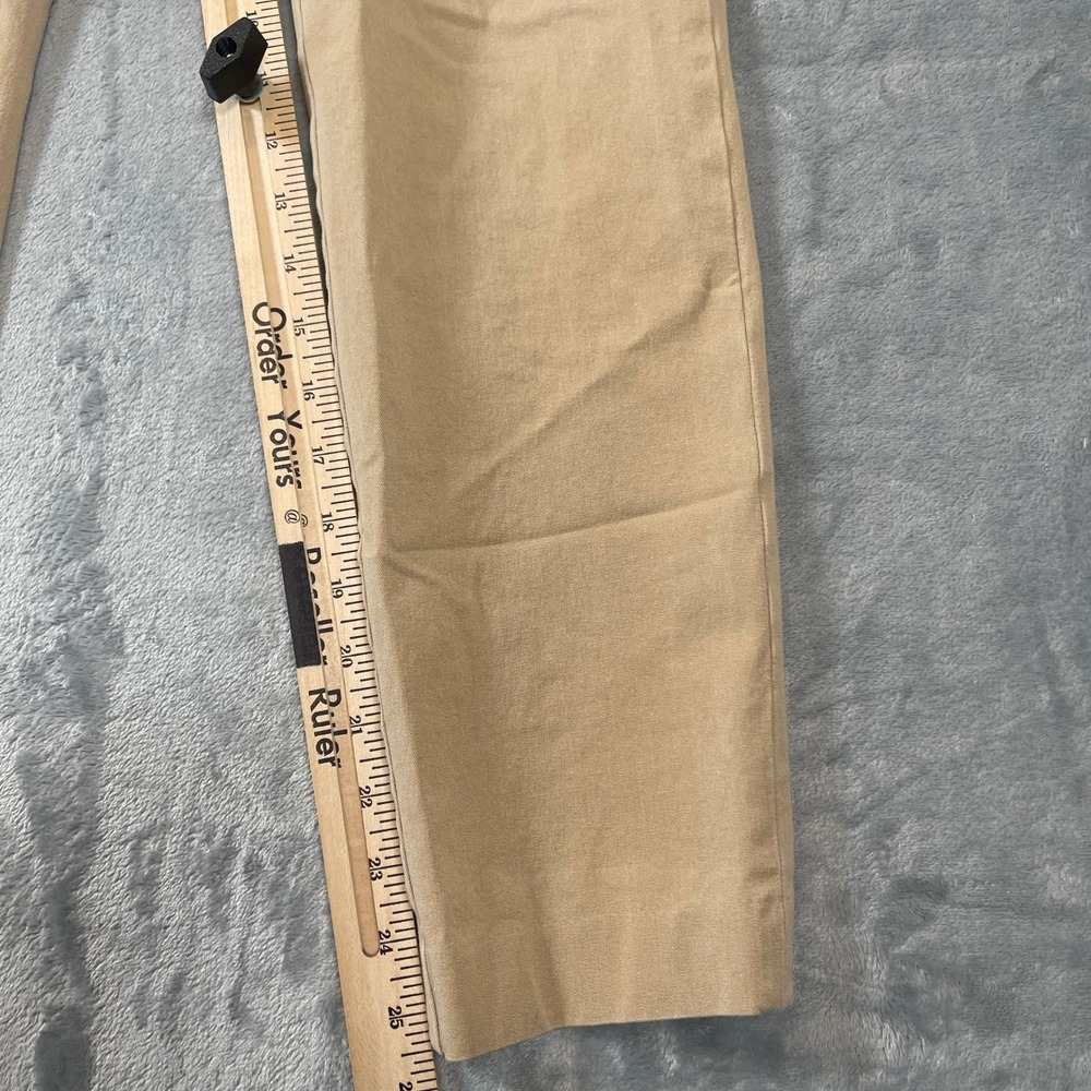 Lauren Ralph Lauren Pants Womens Size 6 Tan Slim Leg Ankle Side Zip Khaki - Picture 2 of 7